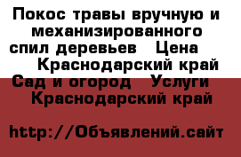 Покос травы вручную и механизированного спил деревьев › Цена ­ 150 - Краснодарский край Сад и огород » Услуги   . Краснодарский край